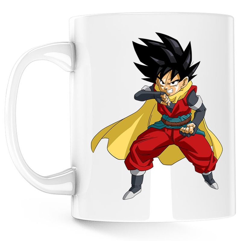 Casa si Gradina - Bucatarie si vesela - Cani si pahare - Cani si cesti - Cana Dragon Ball Son Goku Akira Toriyama, alba, 330 ml - Infinity.ro