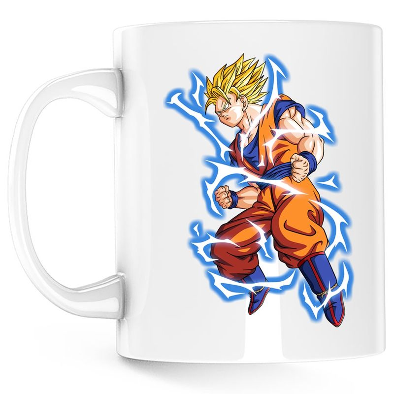 Casa si Gradina - Bucatarie si vesela - Cani si pahare - Cani si cesti - Cana Dragon Ball SonGoku Desene Animate Anime, alba, 330 ml - Infinity.ro