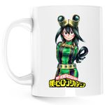 Casa si Gradina - Bucatarie si vesela - Cani si pahare - Cani si cesti - Cana Tsuyu Asui Hero Academia Anime Manga, alba, 330 ml - Infinity.ro