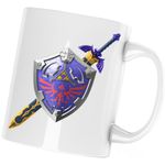Casa si Gradina - Bucatarie si vesela - Cani si pahare - Cani si cesti - Cana Legend of Zelda Epic Shield Sky Breath, alba, 330 ml - Infinity.ro