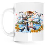 Casa si Gradina - Bucatarie si vesela - Cani si pahare - Cani si cesti - Cana One Piece Nami Crazy Girl Cartoon, alba, 330 ml - Infinity.ro