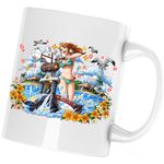 Casa si Gradina - Bucatarie si vesela - Cani si pahare - Cani si cesti - Cana One Piece Nami Crazy Girl Cartoon, alba, 330 ml - Infinity.ro