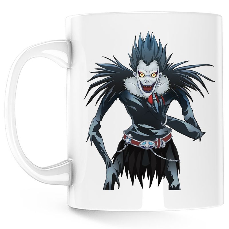 Casa si Gradina - Bucatarie si vesela - Cani si pahare - Cani si cesti - Cana Death Note Ryuk Diavol Devil Anime Manga, alba, 330 ml - Infinity.ro