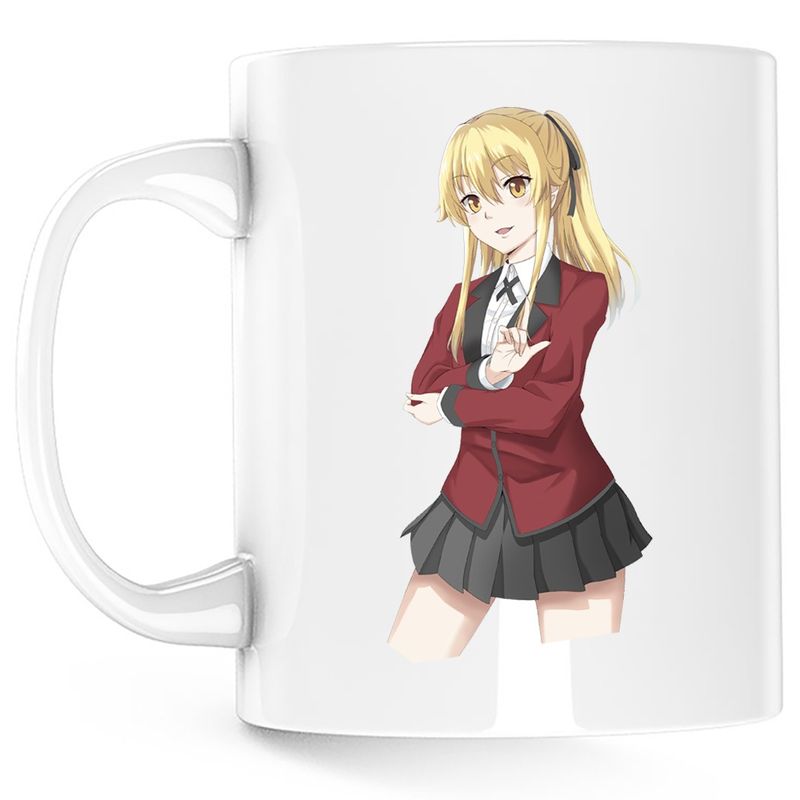 Casa si Gradina - Bucatarie si vesela - Cani si pahare - Cani si cesti - Cana Kakegurui Runa Yomozuki Poker Anime Manga, alba, 330 ml - Infinity.ro