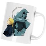 Casa si Gradina - Bucatarie si vesela - Cani si pahare - Cani si cesti - Cana Fullmetal Alchemist Brotherhood Edward Alphonse, alba, 330 ml - Infinity.ro