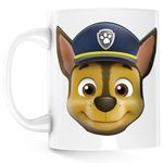 Casa si Gradina - Bucatarie si vesela - Cani si pahare - Cani si cesti - Cana Paw Patrol Ciobanesc German Catel Politist, alba, 330 ml - Infinity.ro