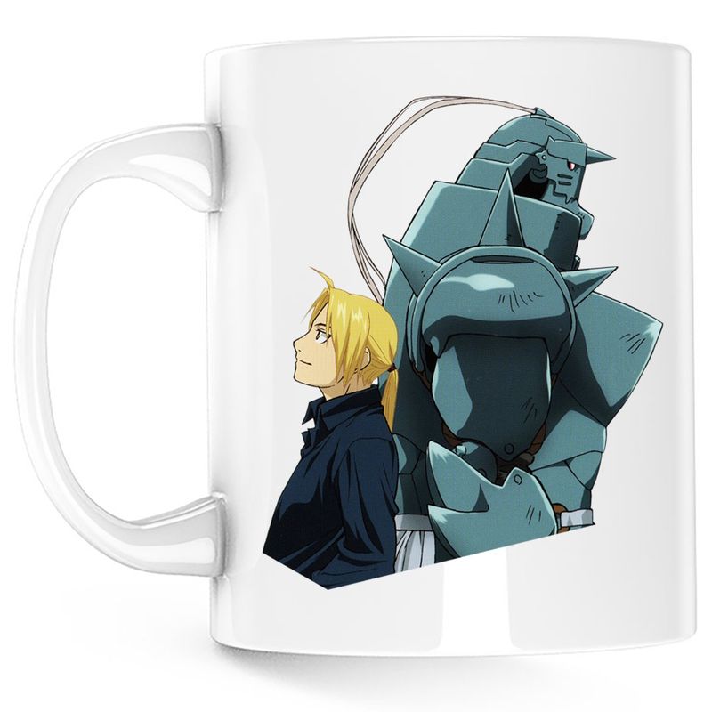 Casa si Gradina - Bucatarie si vesela - Cani si pahare - Cani si cesti - Cana Fullmetal Alchemist Brotherhood Edward Alphonse, alba, 330 ml - Infinity.ro
