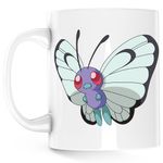 Casa si Gradina - Bucatarie si vesela - Cani si pahare - Cani si cesti - Cana Pokemon Butterfly Sword Cards, alba, 330 ml - Infinity.ro