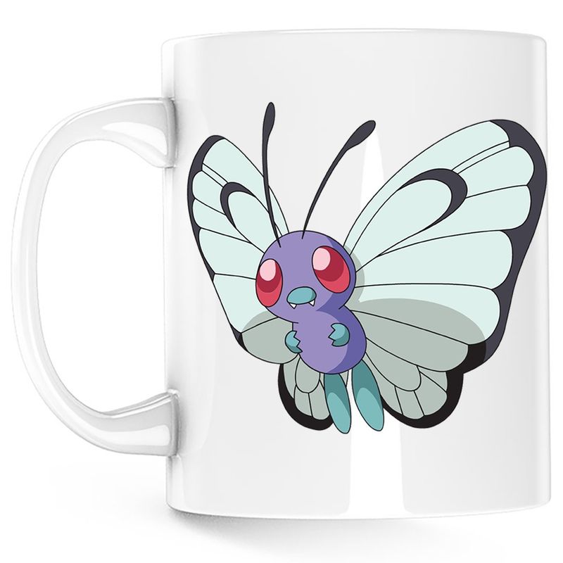 Casa si Gradina - Bucatarie si vesela - Cani si pahare - Cani si cesti - Cana Pokemon Butterfly Sword Cards, alba, 330 ml - Infinity.ro