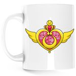 Casa si Gradina - Bucatarie si vesela - Cani si pahare - Cani si cesti - Cana Sailor Moon Diadema Inima Transformation Anime, alba, 330 ml - Infinity.ro
