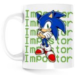 Casa si Gradina - Bucatarie si vesela - Cani si pahare - Cani si cesti - Cana Sonic the Hedgehog Among Us Impostor, alba, 330 ml - Infinity.ro