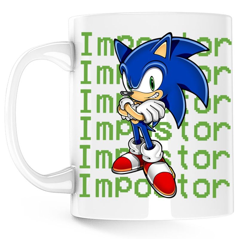 Casa si Gradina - Bucatarie si vesela - Cani si pahare - Cani si cesti - Cana Sonic the Hedgehog Among Us Impostor, alba, 330 ml - Infinity.ro