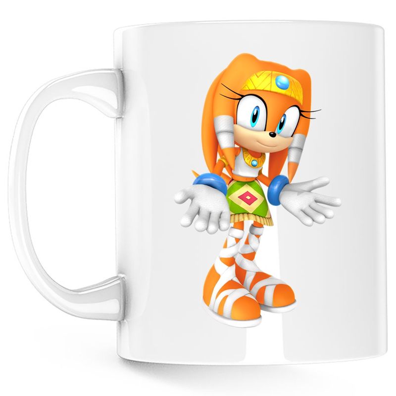 Casa si Gradina - Bucatarie si vesela - Cani si pahare - Cani si cesti - Cana Tikal Sonic the Hedgehog 3D Chaos, alba, 330 ml - Infinity.ro