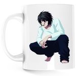 Casa si Gradina - Bucatarie si vesela - Cani si pahare - Cani si cesti - Cana Death Note Detectiv Takeshi Obata Anime Manga, alba, 330 ml - Infinity.ro