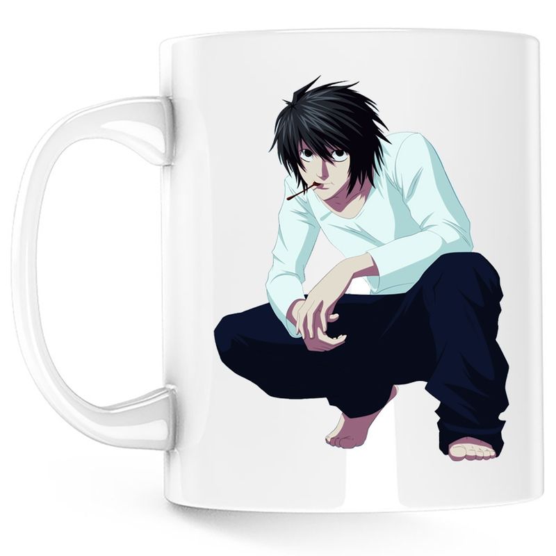 Casa si Gradina - Bucatarie si vesela - Cani si pahare - Cani si cesti - Cana Death Note Detectiv Takeshi Obata Anime Manga, alba, 330 ml - Infinity.ro