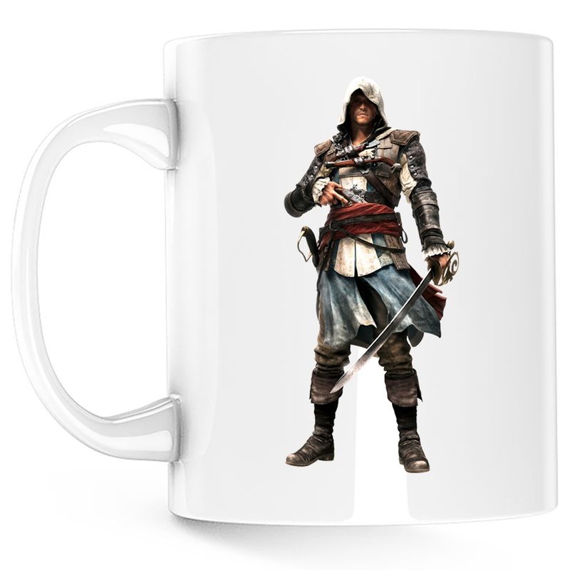 Casa si Gradina - Bucatarie si vesela - Cani si pahare - Cani si cesti - Cana Assasin's Creed Master Ezio Auditore, alba, 330 ml - Infinity.ro