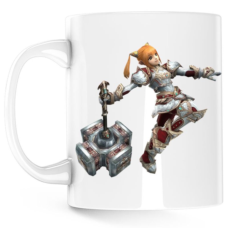 Casa si Gradina - Bucatarie si vesela - Cani si pahare - Cani si cesti - Cana Lineage II Dwarf Lady Server Aion, alba, 330 ml - Infinity.ro