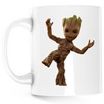 Casa si Gradina - Bucatarie si vesela - Cani si pahare - Cani si cesti - Cana Baby Groot Bebe Copacel Coworker, alba, 330 ml - Infinity.ro