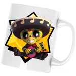 Casa si Gradina - Bucatarie si vesela - Cani si pahare - Cani si cesti - Cana Poco Brawl Stars, alba, 330 ml - Infinity.ro