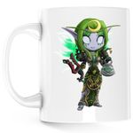 Casa si Gradina - Bucatarie si vesela - Cani si pahare - Cani si cesti - Cana Warcraft Goblin Fanart WoW, alba, 330 ml - Infinity.ro