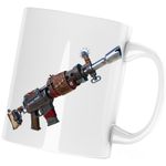 Casa si Gradina - Bucatarie si vesela - Cani si pahare - Cani si cesti - Cana Fortnite Makeshift Rifle, alba, 330 ml - Infinity.ro