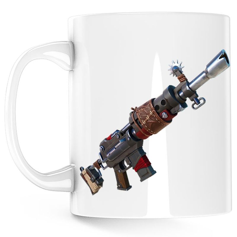 Casa si Gradina - Bucatarie si vesela - Cani si pahare - Cani si cesti - Cana Fortnite Makeshift Rifle, alba, 330 ml - Infinity.ro