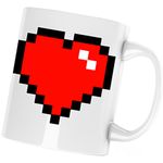 Casa si Gradina - Bucatarie si vesela - Cani si pahare - Cani si cesti - Cana Minecraft Heart, alba, 330 ml - Infinity.ro