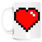Casa si Gradina - Bucatarie si vesela - Cani si pahare - Cani si cesti - Cana Minecraft Heart, alba, 330 ml - Infinity.ro