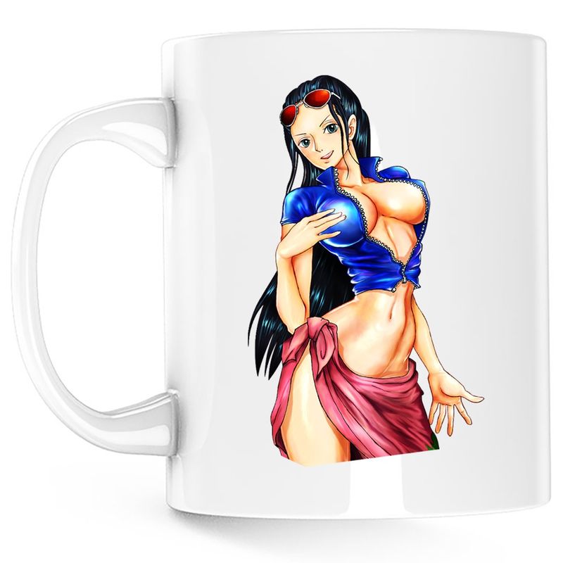 Casa si Gradina - Bucatarie si vesela - Cani si pahare - Cani si cesti - Cana One Piece Nico Robin Eiichiro Oda Devil, alba, 330 ml - Infinity.ro