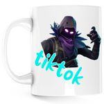 Casa si Gradina - Bucatarie si vesela - Cani si pahare - Cani si cesti - Cana Raven Epic Skin Fortnite Tiktok, alba, 330 ml - Infinity.ro