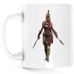 Casa si Gradina - Bucatarie si vesela - Cani si pahare - Cani si cesti - Cana Assassin's Creed Odyssey Sparta, alba, 330 ml - Infinity.ro
