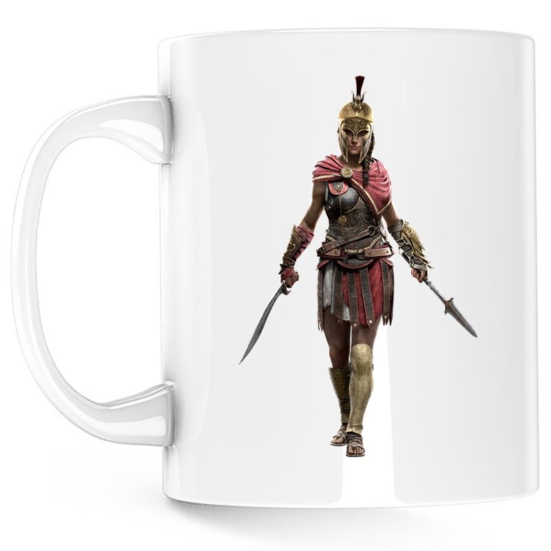 Casa si Gradina - Bucatarie si vesela - Cani si pahare - Cani si cesti - Cana Assassin's Creed Odyssey Sparta, alba, 330 ml - Infinity.ro