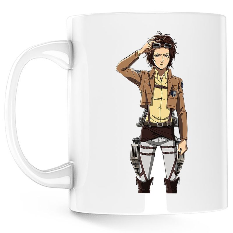 Casa si Gradina - Bucatarie si vesela - Cani si pahare - Cani si cesti - Cana Mikasa Attack on Titan AOT Manga Anime, alba, 330 ml - Infinity.ro