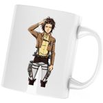Casa si Gradina - Bucatarie si vesela - Cani si pahare - Cani si cesti - Cana Mikasa Attack on Titan AOT Manga Anime, alba, 330 ml - Infinity.ro