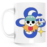 Casa si Gradina - Bucatarie si vesela - Cani si pahare - Cani si cesti - Cana Nami Flag One Piece Pirate Ship, alba, 330 ml - Infinity.ro