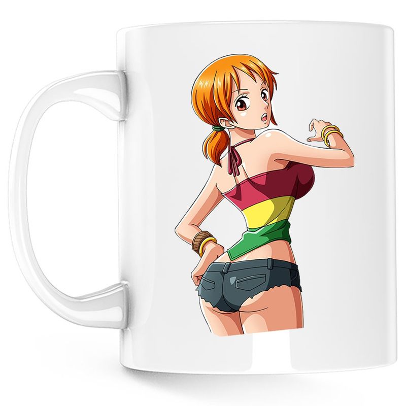 Casa si Gradina - Bucatarie si vesela - Cani si pahare - Cani si cesti - Cana One Piece Nami Cat CSGO Anime, alba, 330 ml - Infinity.ro