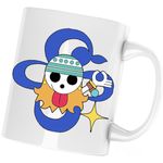 Casa si Gradina - Bucatarie si vesela - Cani si pahare - Cani si cesti - Cana Nami Flag One Piece Pirate Ship, alba, 330 ml - Infinity.ro