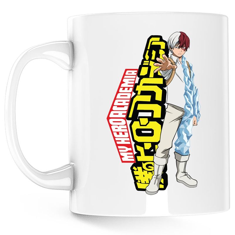 Casa si Gradina - Bucatarie si vesela - Cani si pahare - Cani si cesti - Cana Manga Superhero Todoroki Hero Academia Anime, alba, 330 ml - Infinity.ro