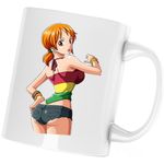 Casa si Gradina - Bucatarie si vesela - Cani si pahare - Cani si cesti - Cana One Piece Nami Cat CSGO Anime, alba, 330 ml - Infinity.ro