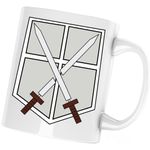 Casa si Gradina - Bucatarie si vesela - Cani si pahare - Cani si cesti - Cana Attack on Titan Training Corps AOT Cadet Anime, alba, 330 ml - Infinity.ro