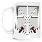 Casa si Gradina - Bucatarie si vesela - Cani si pahare - Cani si cesti - Cana Attack on Titan Training Corps AOT Cadet Anime, alba, 330 ml - Infinity.ro