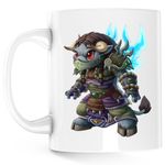 Casa si Gradina - Bucatarie si vesela - Cani si pahare - Cani si cesti - Cana World of Warcraft Tauren Cartoon, alba, 330 ml - Infinity.ro