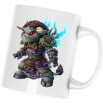 Casa si Gradina - Bucatarie si vesela - Cani si pahare - Cani si cesti - Cana World of Warcraft Tauren Cartoon, alba, 330 ml - Infinity.ro