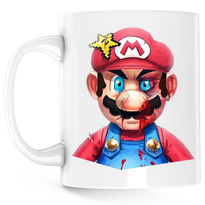 Casa si Gradina - Bucatarie si vesela - Cani si pahare - Cani si cesti - Cana Super Mario Bros Batut Sange 3D Odyssey, alba, 330 ml - Infinity.ro