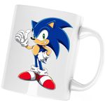Casa si Gradina - Bucatarie si vesela - Cani si pahare - Cani si cesti - Cana Sonic the Hedgehog Bebe Atlet Epic Game, alba, 330 ml - Infinity.ro