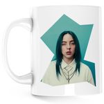 Casa si Gradina - Bucatarie si vesela - Cani si pahare - Cani si cesti - Cana Billie Eilish Singer Bad Guy, alba, 330 ml - Infinity.ro