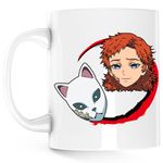 Casa si Gradina - Bucatarie si vesela - Cani si pahare - Cani si cesti - Cana Demon Slayer Sabito Japan Girl, alba, 330 ml - Infinity.ro