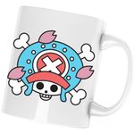 Casa si Gradina - Bucatarie si vesela - Cani si pahare - Cani si cesti - Cana One Piece Tony Tony Chopper Flag Logo Sigil, alba, 330 ml - Infinity.ro