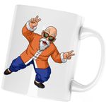 Casa si Gradina - Bucatarie si vesela - Cani si pahare - Cani si cesti - Cana Dragonball Z Master Roshi Bunic Bunel Mos Anime, alba, 330 ml - Infinity.ro