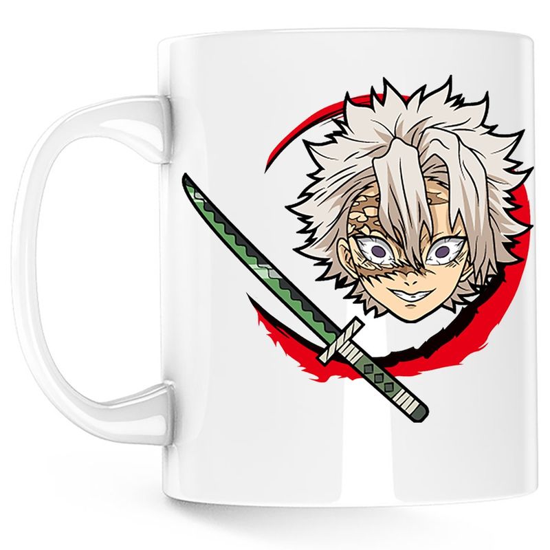 Casa si Gradina - Bucatarie si vesela - Cani si pahare - Cani si cesti - Cana Demon Slayer Sanemi Bebe Samurai, alba, 330 ml - Infinity.ro